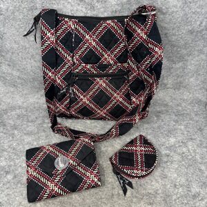 Vera Bradley Minsk Plaid Crossbody Bag, Wallet Wristlet and Coin Purse Set